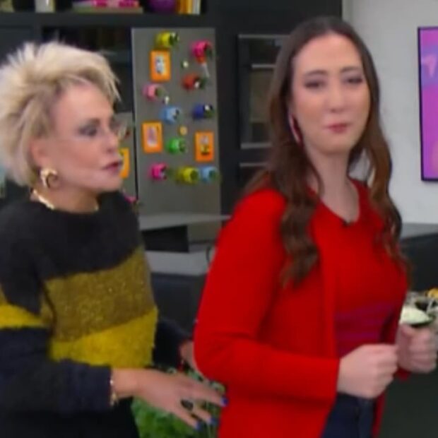 Ana Maria Braga e Ju Massaoka durante o quadro “Feed da Ana”, no “Mais Você”