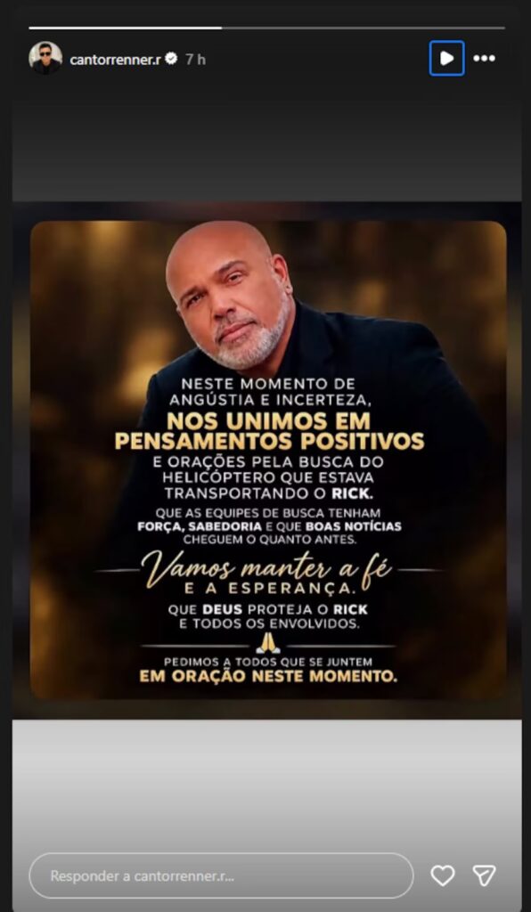 Renner compartilhou a homenagem em sua primeira manifestação após a morte do parceiro