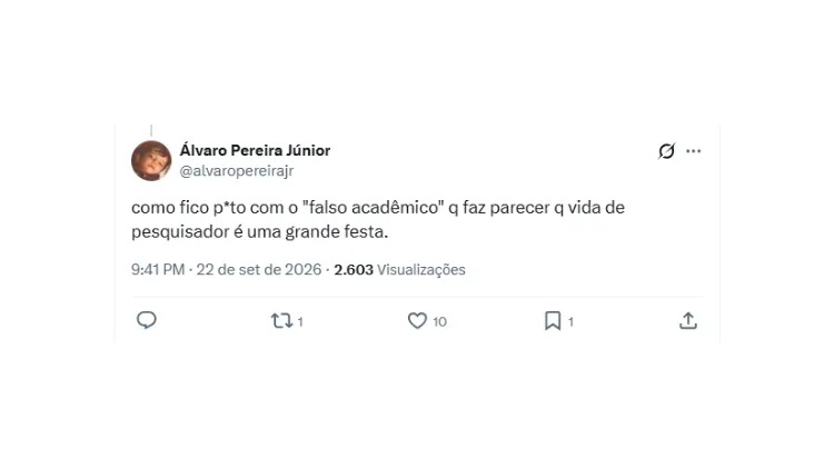 Álvaro Pereira Jr. chamou Gil do Vigor de “falso acadêmico”