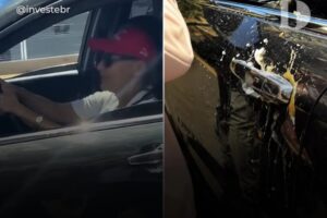 Carro dirigido por Janja foi atingido por ovos durante agenda em Brasília