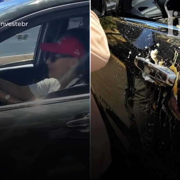Carro dirigido por Janja foi atingido por ovos durante agenda em Brasília