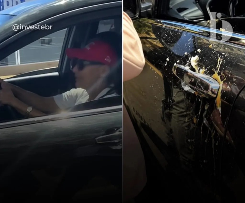 Carro dirigido por Janja foi atingido por ovos durante agenda em Brasília