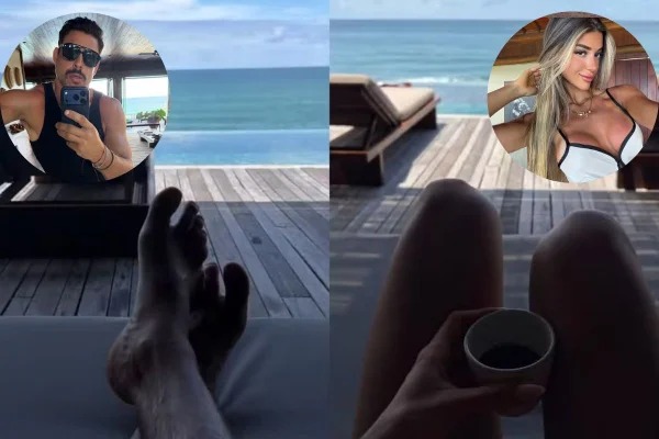 Pietra Cupello também compartilhou imagens no mesmo hotel de luxo
