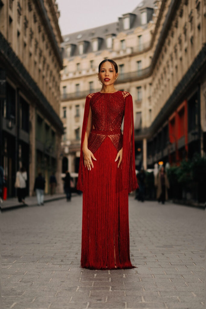 Moda brasileira em Paris: Laura Brito escolheu criação exclusiva da Ammi Brazil durante a Paris Fashion Week - Créditos: @danieldomings
Styling: @igorgarrcia e @melzaani