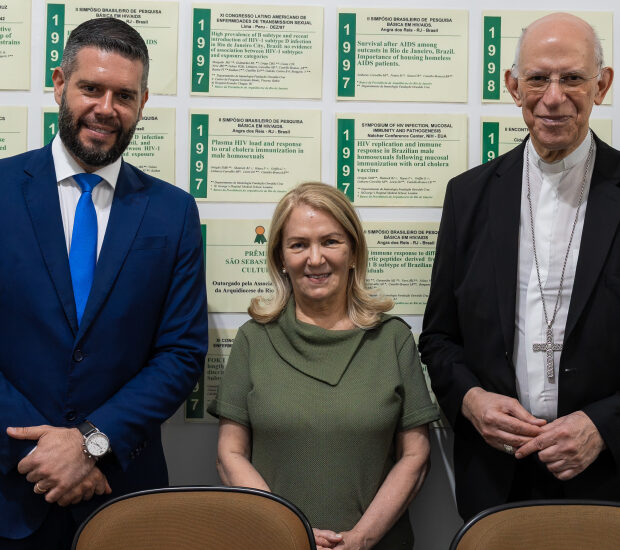 Leandro Luzone, Dra. Maria Inez e Dom Antônio Augusto Dias Duarte participam de iniciativa voltada ao apoio de famílias em situação de vulnerabilidade social.
