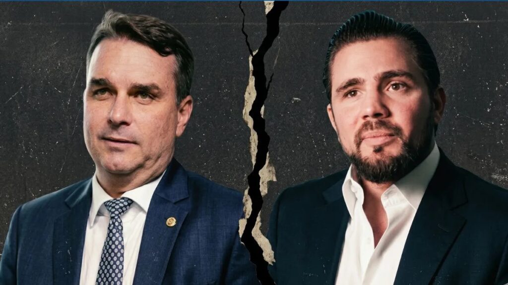 Flávio Bolsonaro foi alvo de críticas do petista durante a entrevista