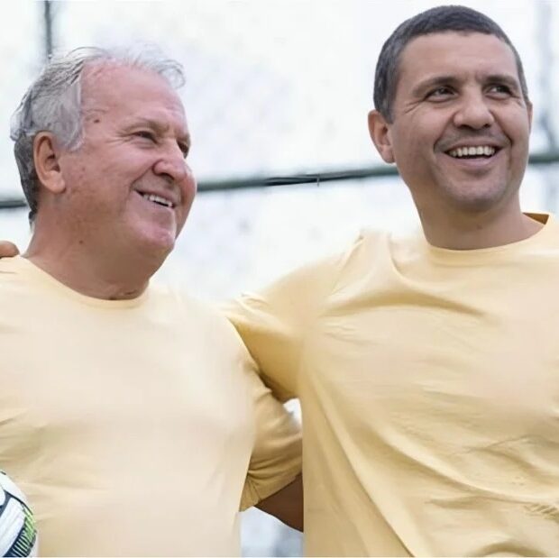 Zico e o filho, Bruno Coimbra