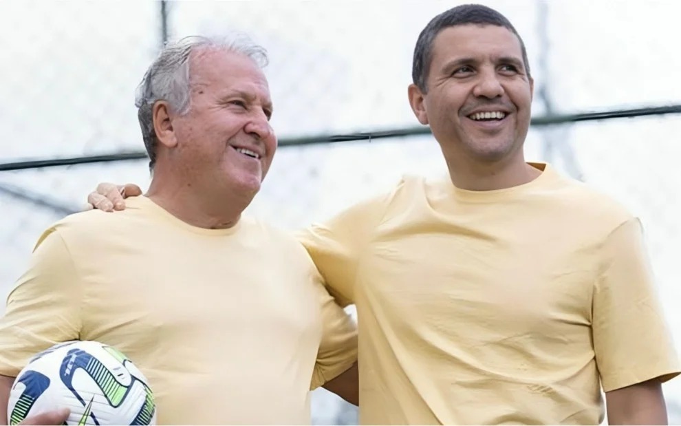 Zico e o filho, Bruno Coimbra