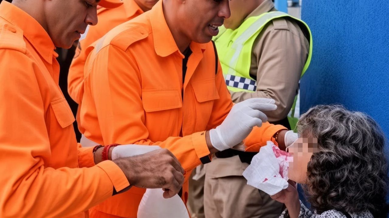 Idosa de 85 anos escorrega em santinhos e bate a cabeça em MG