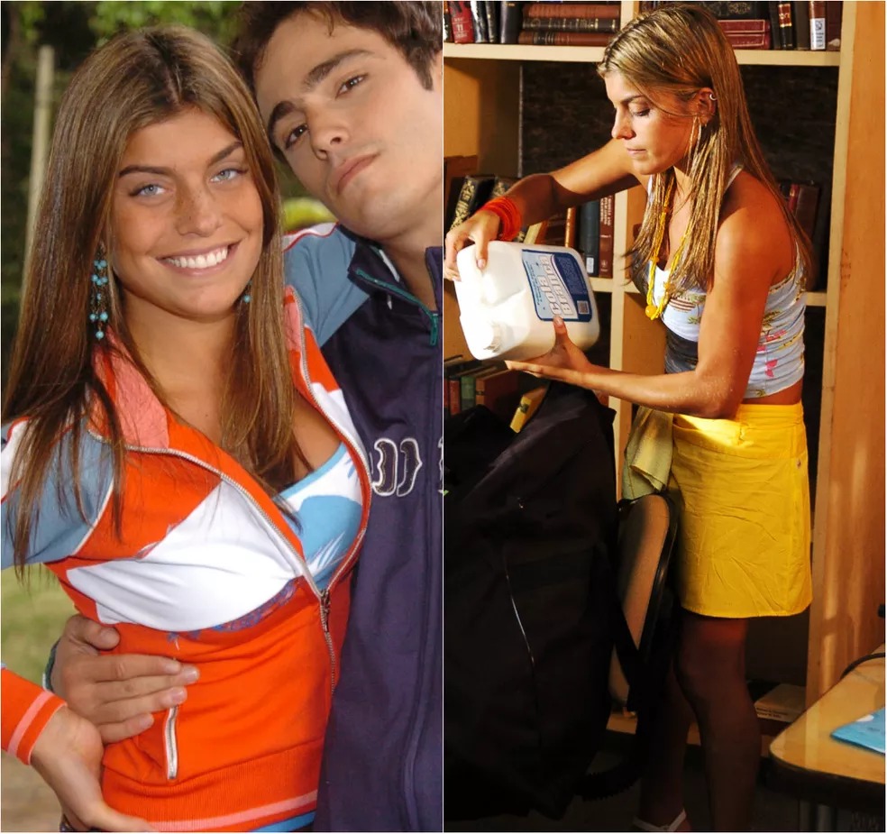 Joana Balaguer como Jaque em “Malhação”, em 2005