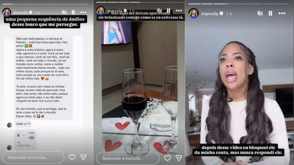 Cantora expôs mensagens e áudios enviados por um stalker

