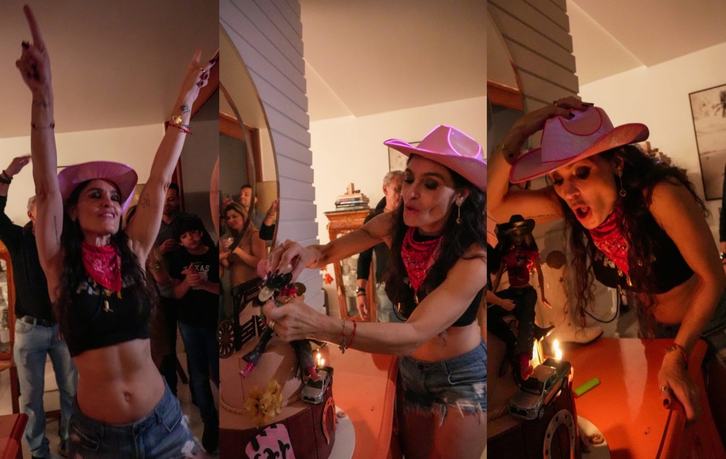 Franciely Freduzeski faz 48 anos de chapéu e bota e vira a mãe do country