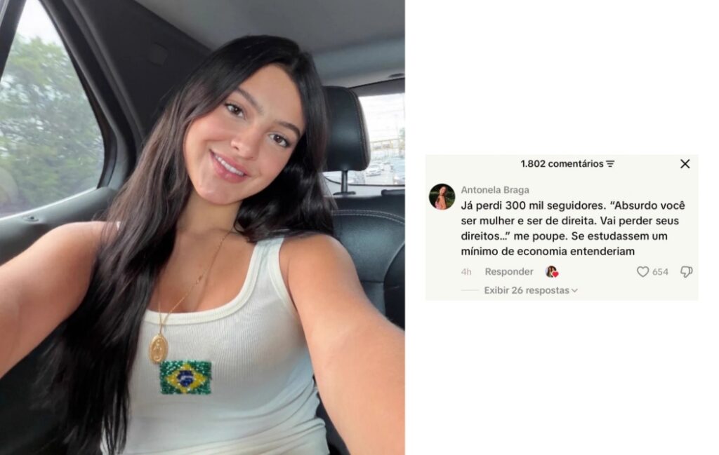 Aos 17 anos, Antonela Braga já acumula milhões de seguidores e um histórico de embates públicos com outras influenciadoras.