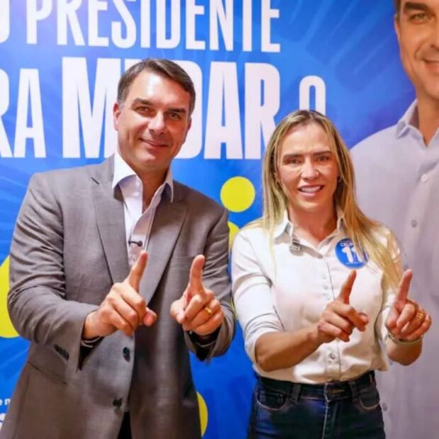 celina e flavio bolsonaro