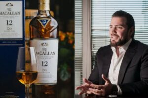 Garrafa de Macallan que virou assunto entre clientes de um posto na Lagoa