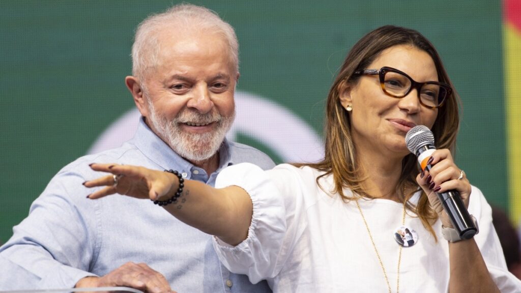 Janja Lula da Silva durante agenda pública
