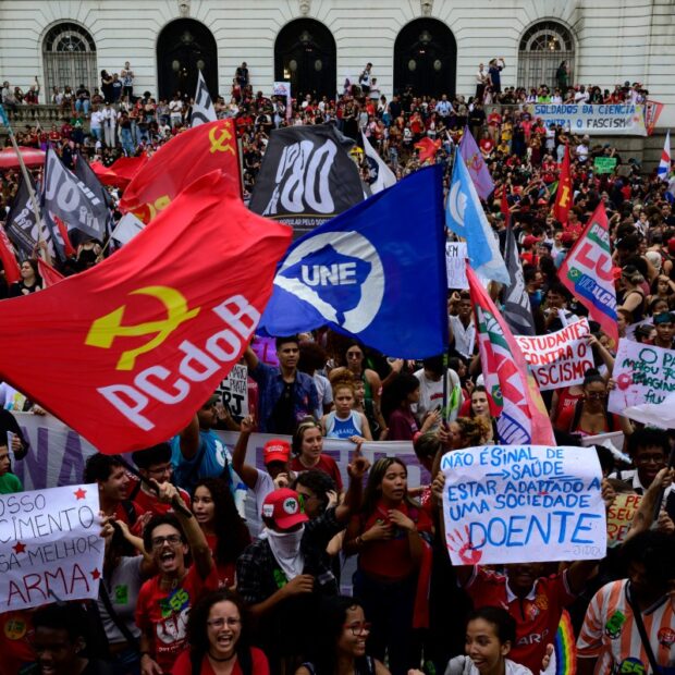 brazil election runoff students march
