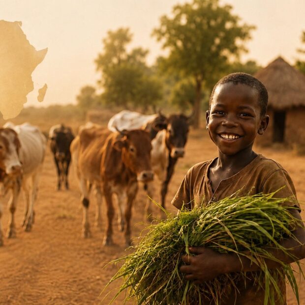 A Milagro Agro Brasil exporta capim Dunamis para a África, combate a fome local e garante a Dr. Orlando e Simone o Troféu Destaque 2026 na Europa.