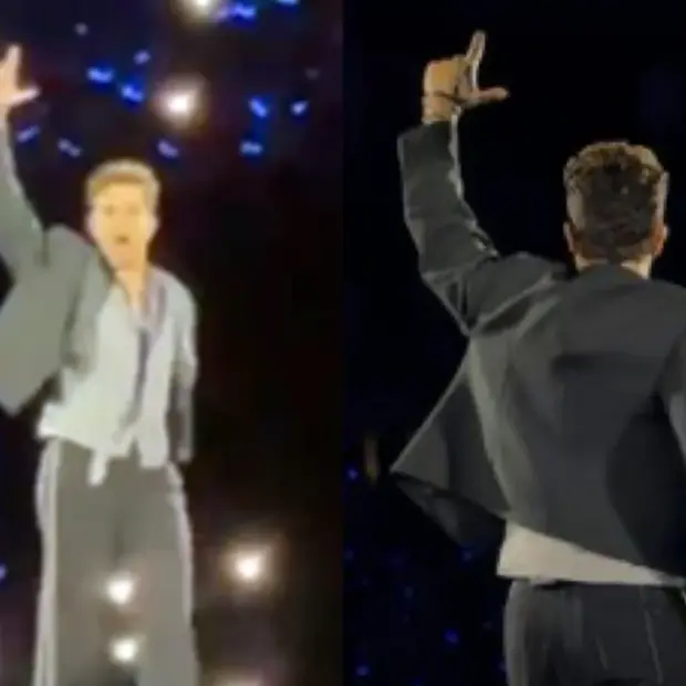 luan santana faz gesto com a mao em show e fas falam em apoio a lula pdphqy2l