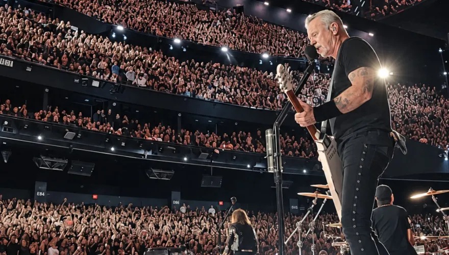 O Metallica se apresenta na residência “Life Burns Faster”, na Sphere

