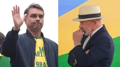 Flávio Bolsonaro anunciou que participará do debate da Band contra Lula, marcado para domingo (18).
