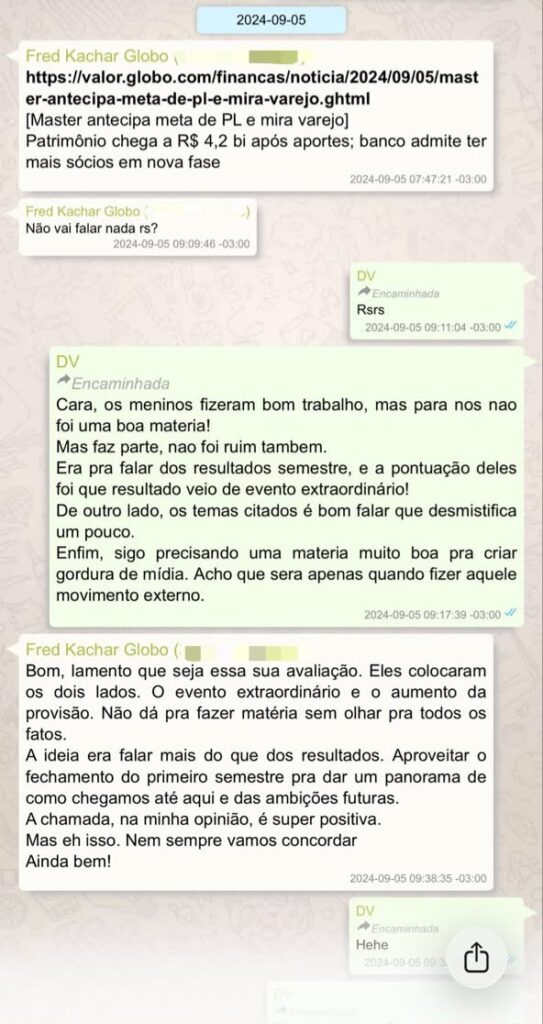 Frederic Kachar é citado nos prints