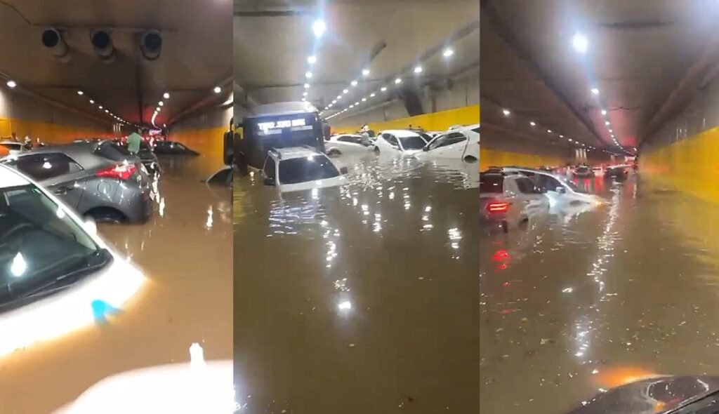Karnal levou 2h40 para percorrer cerca de nove quilômetros em meio ao temporal