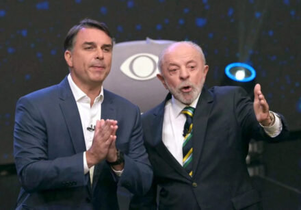 lula e flavio bolsonaro debate