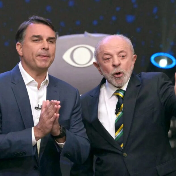 lula e flavio bolsonaro debate