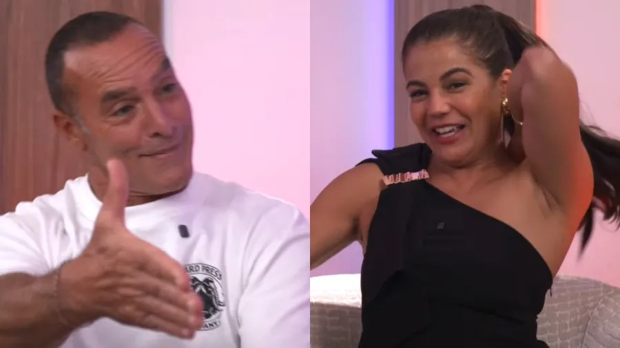 Nívea Stelmann e Paulo Zulu trocaram flertes durante entrevista no YouTube