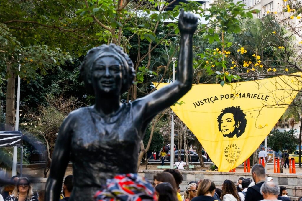 A estudante participava de um ato em homenagem a Marielle Franco no Rio