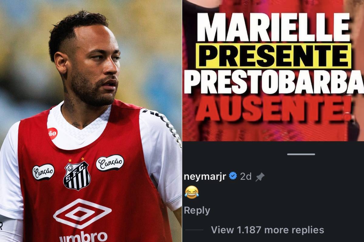 Neymar reagiu com emoji de risada a vídeo que ridicularizava uma manifestante