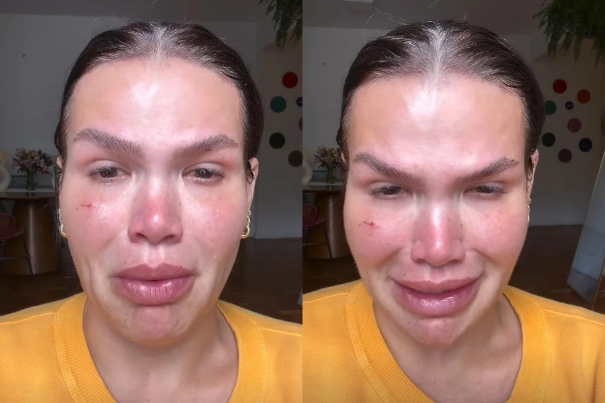 Thais Carla se emocionou ao falar sobre sua transformação após a bariátrica.