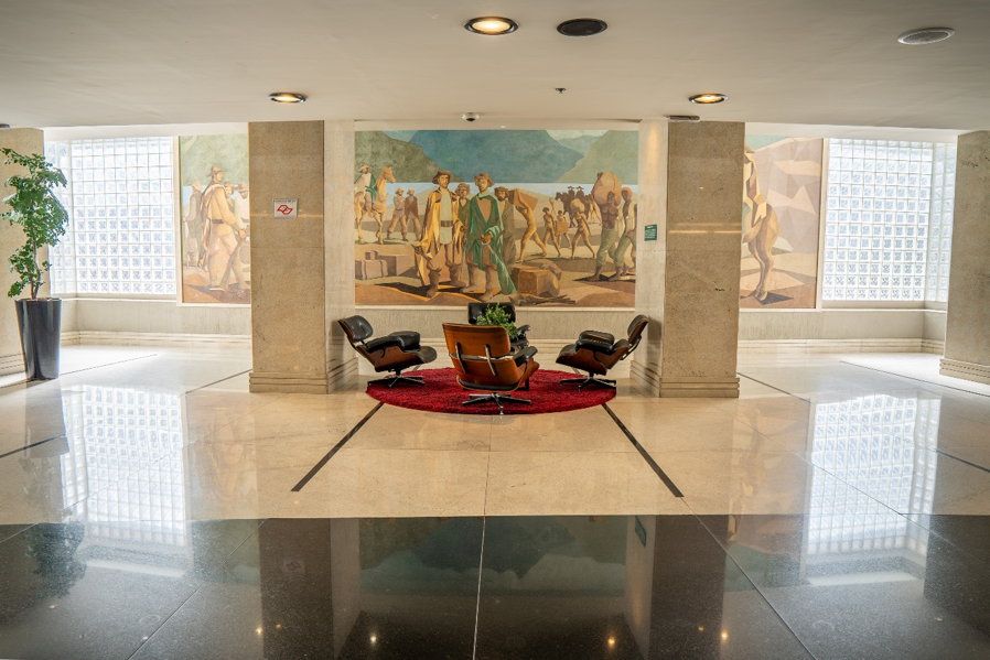 Foto: Lobby do Hotel Nacional Inn Jaraguá São Paulo. Fonte: Divulgação Nacional Inn Hotéis