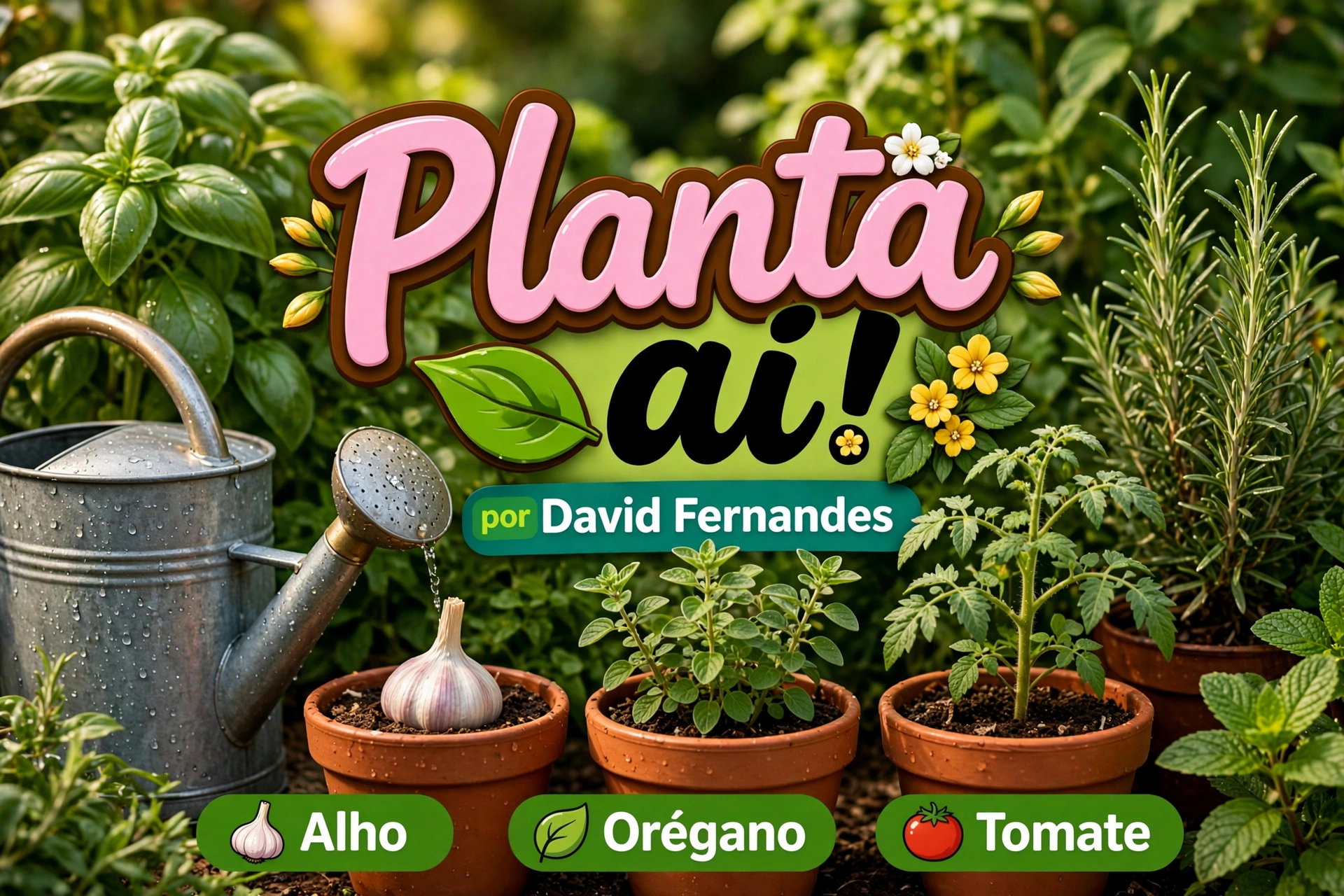 David Florim transforma a paixão pela jardinagem em conteúdo para o canal Planta Aí, no YouTube.
