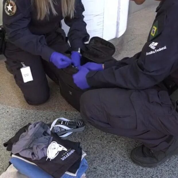 passageiro preso com cocaina no aeroporto de brasilia