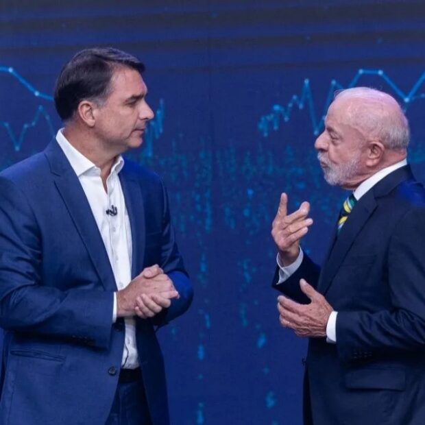 lula e flavio bolsonaro