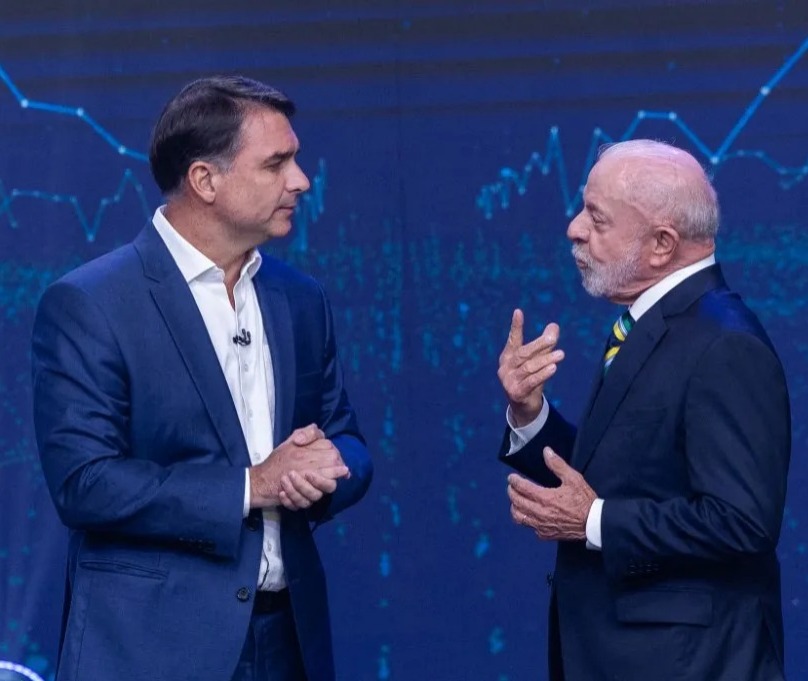 lula e flavio bolsonaro