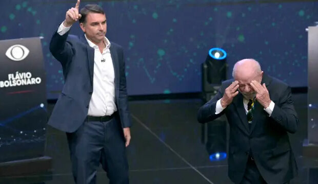 lula e flavio bolsonaro