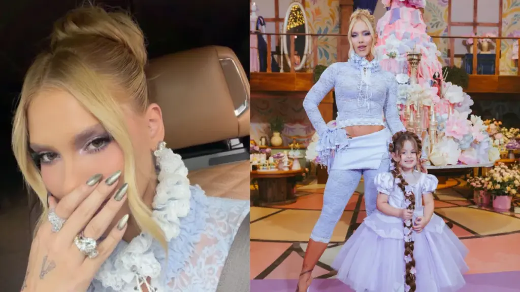 O look lilás de Maria Flor: Rapunzel não autorizou isso