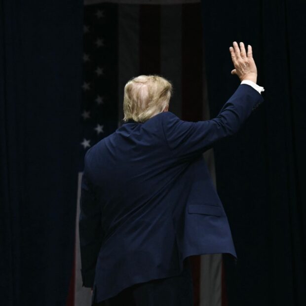 us president donald trump speaks at a campaign rally