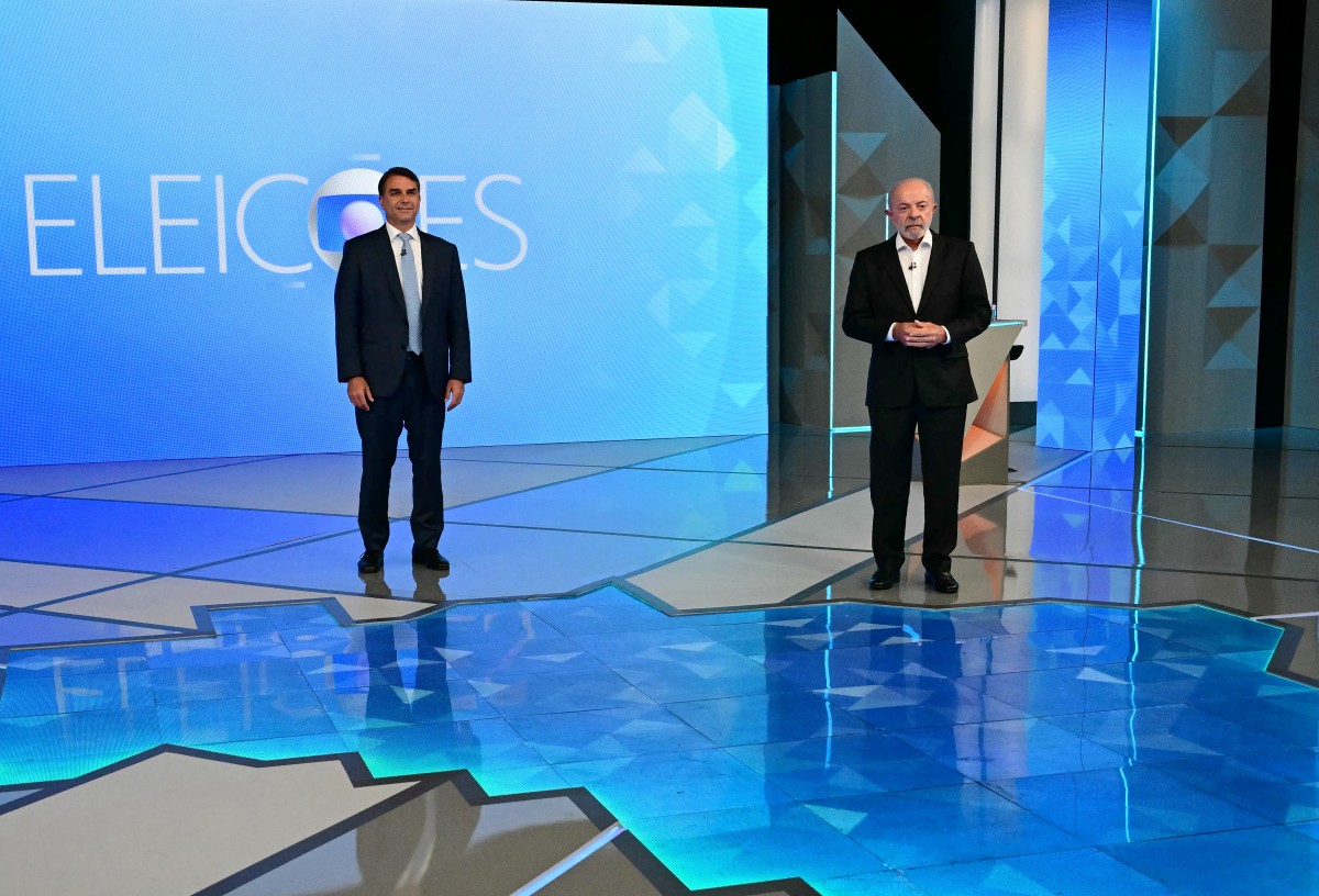 Flávio Bolsonaro e Lula citam informações falsas, exageradas e fora de contexto no debate da Globo
