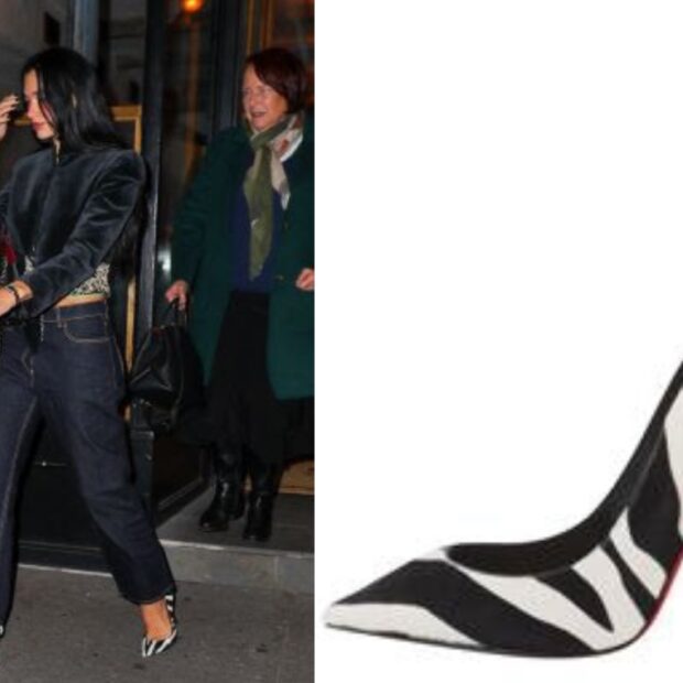 Dua Lipa apostou em um salto de estampa de zebra da Christian Louboutin durante passeio em Nova York.