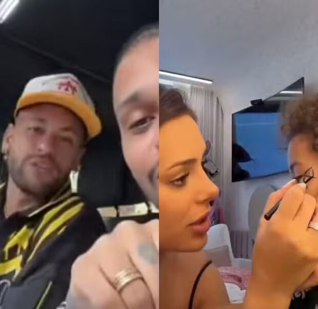 Neymar reagiu ao ver a filha usando uma camisa do Palmeiras