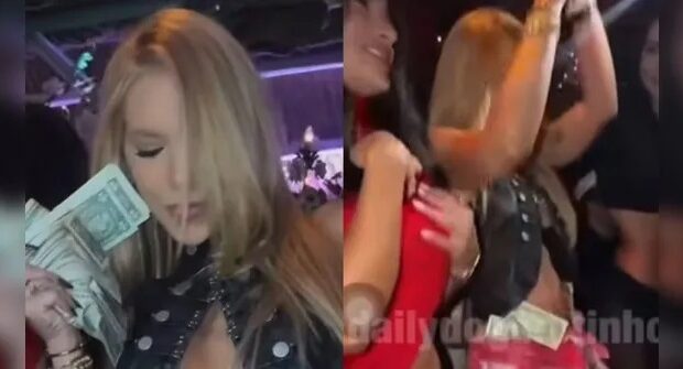 Virginia Fonseca foi filmada dançando com notas de dólar em uma festa em Miami