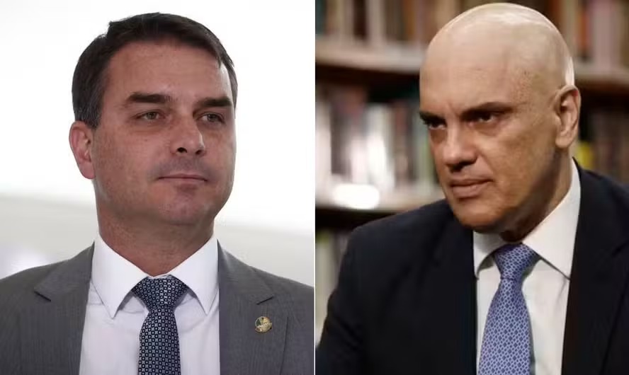 Alexandre de Moraes determinou a entrega dos passaportes de Flávio Bolsonaro