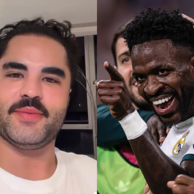 Lucas Guedez criticou Vini Jr. após descobrir que o jogador deixou de segui-lo no Instagram.