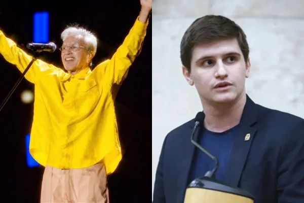 A Justiça do Rio de Janeiro determinou a retirada do vídeo envolvendo Caetano Veloso, Gilberto Gil, Lucas Pavanato e Thiago Asmar, conforme relatado na matéria.