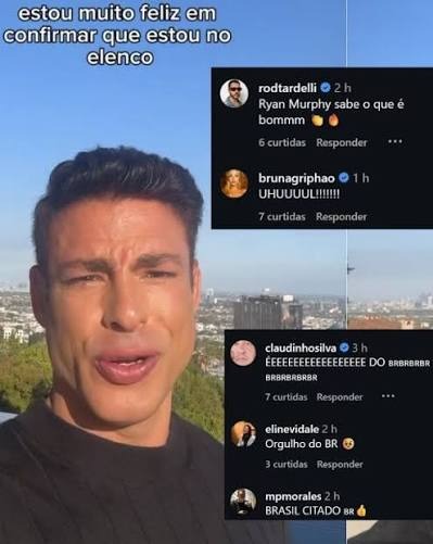 O ator brasileiro é uma das novidades do elenco internacional
